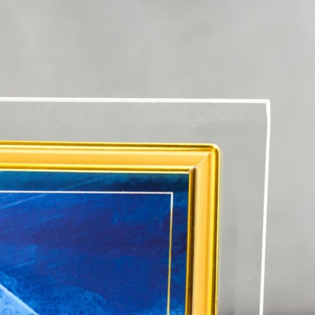 Photo frame Glass "GT 134/G" 10x15 cm, horizontal, with gold-2