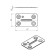 The plate fastener tundra Krep, 40x67x1.2 mm, zinc, in package 1 pc.