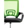 Computer chair Turin plastic/fabric, black/green mesh 60x55x82 cm