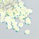 Decor for creativity Plastic "Flower. Beli-green chamomile" Set 8 g 5x2x2 cm