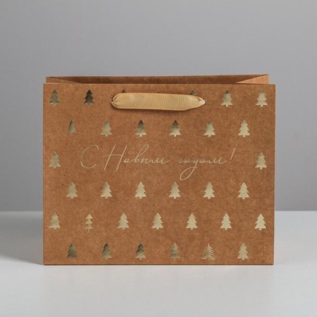 Craft horizontal "Christmas trees", MS 23 x 18 x 10 cm, New Year-1