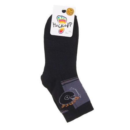 Children's socks NAT1-2688, Black color, rr 20-22-1