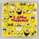 Disposable plate plate square "smiles" (21 cm)