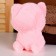 Soft toy "cat" with glasses, 20 cm, pink color
