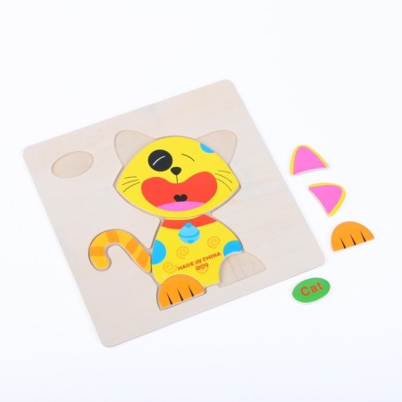 Children's wooden frames-lodges “Animals, insects” 15 × 15 × 0.5 cm, mix-16