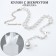 Pearl pearl "drop" color silver, 40cm