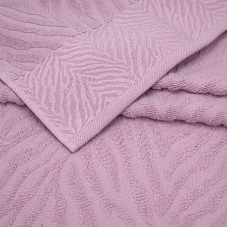 Set of towels "Jacquard", size 50x80 cm - 2 pcs, 70x130 cm - 2 pcs, lilac color-4