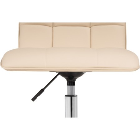 Computer chair ATV metal/eco -leather, chrome/beige 42x57x86 cm-7