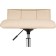 Computer chair ATV metal/eco -leather, chrome/beige 42x57x86 cm