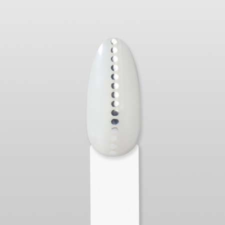 Nail stickers "Bead", silver color-6