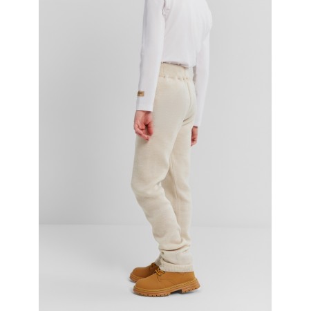 Children's pants minku, beige color, height 122 cm-1