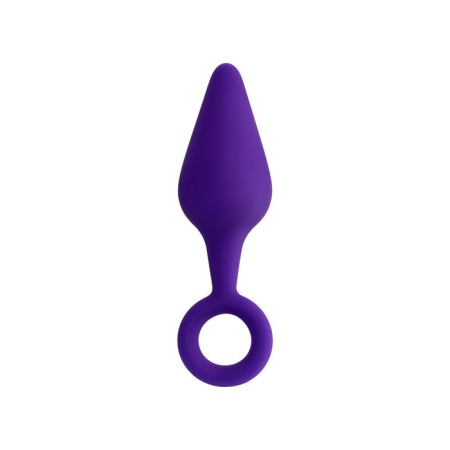 Anal plug, waterproof, silicone, purple, 11.5 cm, D 3.3 cm-3