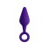Anal plug, waterproof, silicone, purple, 11.5 cm, D 3.3 cm