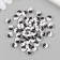 Beads for creativity Plastic "Yin-Yang" white-black set 50 pcs 0.4x0.7x0.7 cm