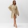 Women's bathrobe, col. Beige, rr 50-52, 100% polyester, 300 g/m2