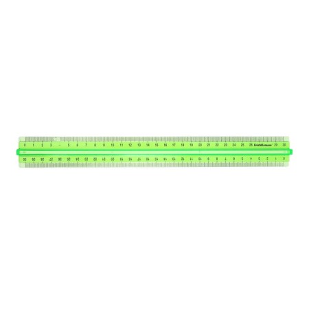 A ruler with a holder of 30 cm Erichkrause Neon, plastic, a mix of 4 colors, in a box display-3