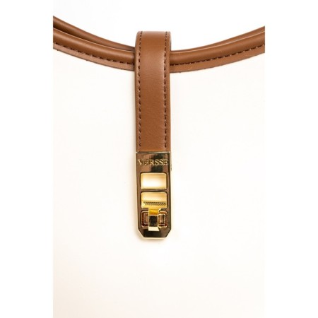 Gobo bag is female, eco -leather, Versse brown, 29x8x20 cm-2