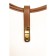 Gobo bag is female, eco -leather, Versse brown, 29x8x20 cm
