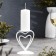 Glamur candlestick Metal per 1 candle, 9x10.2 cm, white