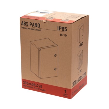 Plastic Plastic PLAC with a 400x300x220 mm ABS UHL1 IP65 REXANT mounting panel-6