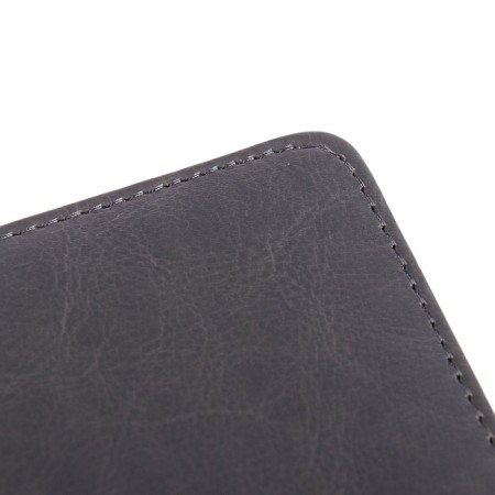 Diary of a low -up A5+, 136 sheets of Sidney Nebraska, solid cover, artificial leather, gold cut, gray-2