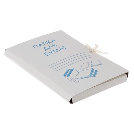 Calligrata ties folder with ties, unlawed cardboard, 370 g/m2, white, up to 200 liters-1