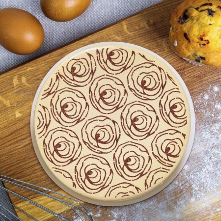 Stencil for baking "Rose", 30 × 35 cm-1
