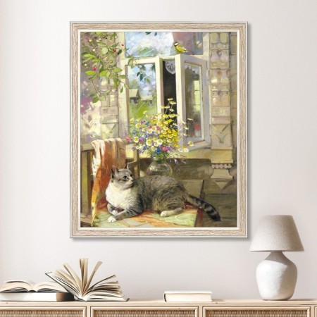 Reproduction of the painting "Random Guest", 40x50 cm, frame 45-003d-1