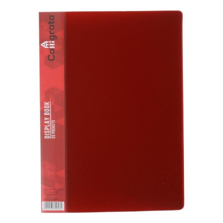 Set of folders A5, 20 inserts, calligrata, pocket on the spine, red, 3 pieces-1