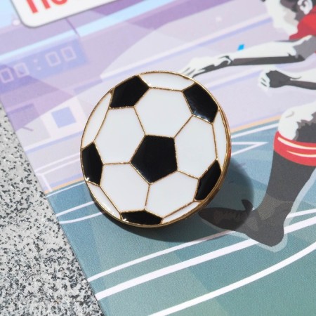 Ball icon football, black and white color in gold-2