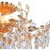 Ceiling chandelier Sofia 8xe14 40w, size 60x60x25 cm, color gold
