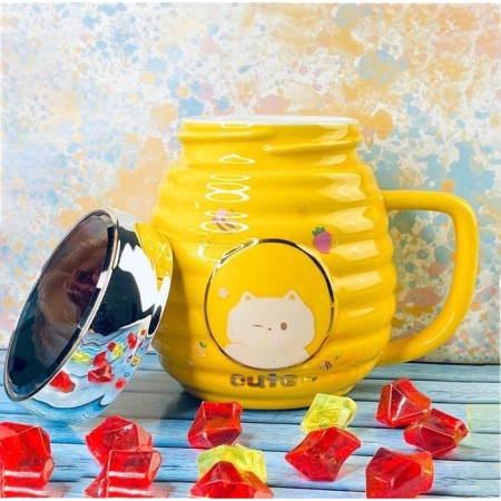 Children's mug Lenardi, with a lid of 470 ml