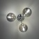 Ceiling chandelier CITILUX "Tommy" CL102130, 46x46x23.5 cm, 3x40W, E14, gray color.