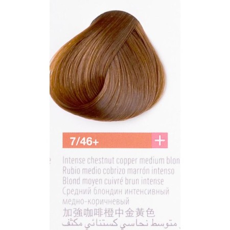 Lakme Collage+ Cream-Color, tone 7/46+ Middle Blond intensive copper-brown, 60 ml