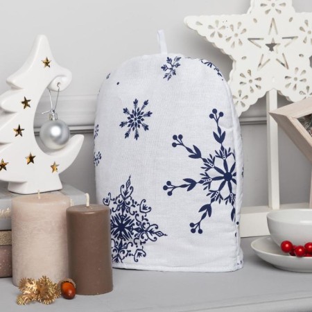 Growd on the kettle "Blue Snowflakes" 28x28cm, 100% hl., 164g/m2