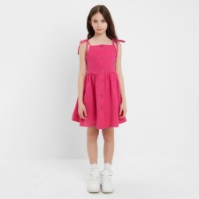 Sundress for girls minku color fuchsia, height 140