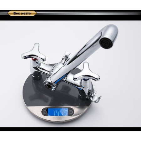 Bath mixer D&K Hessen Goethe DA1383341, color chromium-8