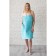 Pareo female, turquoise color, waffle sheet