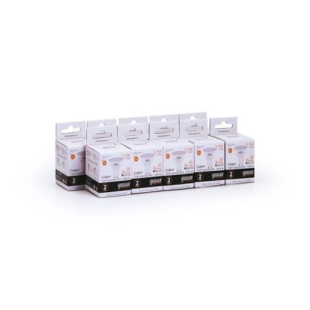 LED LED ELEMENTARY 5.5W MR16 3000K TEPP. Bel. Gu10 430lm Gauss 13616-6
