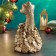 The piggy bank "Snake is funny" 20x12cm, gold