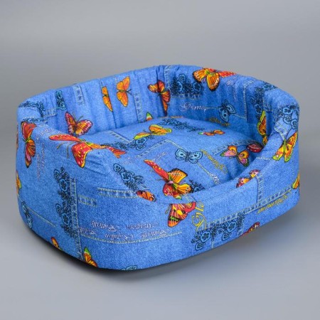 Lynchik # 2, with a pillow, 45 x 35 x 16 cm Mix flowers