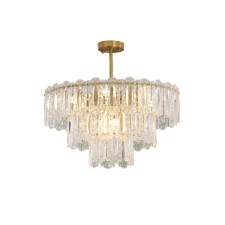 Crystal chandelier Gerhort G21136/9BRS+CL, 9x40W, E14, 35x60x60 cm, bronze color