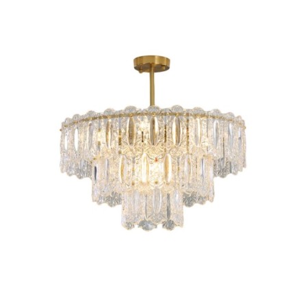 Crystal chandelier Gerhort G21136/9BRS+CL, 9x40W, E14, 35x60x60 cm, bronze color