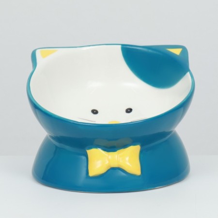 Ceramic “Kisa” bowl on a stall-lapcs 200 ml 13 x 12 x 8 cm, blue-2