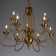 Causte "Delly" 9x40W E14 Brass 70x70x61 cm Bayerlux