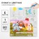 Colored paper, coloring, A4, 6 sheets, 1 color, with sparkles, one -sided, in a bag, 80 g/m², Smeshariki