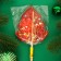 Caramel on a stick "Christmas tree Big", red, 55 g