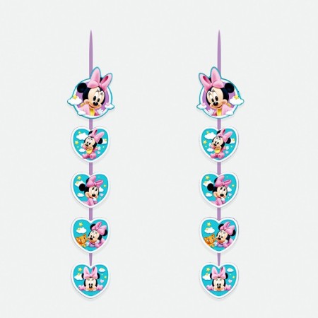 Garland on the eyelets "I am 1 year", length 137 cm, Minnie Mouse-4