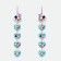 Garland on the eyelets "I am 1 year", length 137 cm, Minnie Mouse