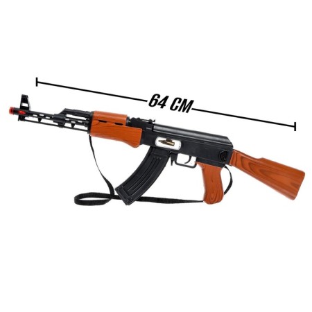 AK-47 automatic machine, light, sound, works from batteries-1
